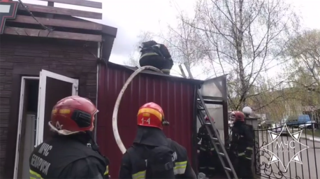 Торговый павильон горел в Витебске