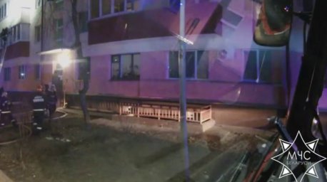 В Могилеве горела квартира в пятиэтажке