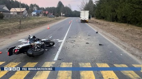В результате ДТП в Воложинском районе погиб мотоциклист