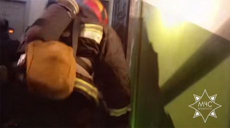 При пожаре в Мозыре спасли двух человек