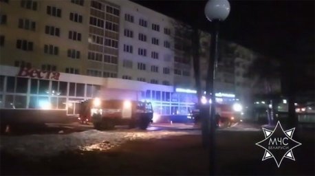 В Витебске ночью произошел пожар в магазине