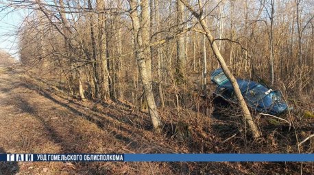 Нетрезвый водитель на легковушке вылетел в кювет в Речицком районе Нетрезвый водитель на легковушке вылетел в кювет в Речицком районе