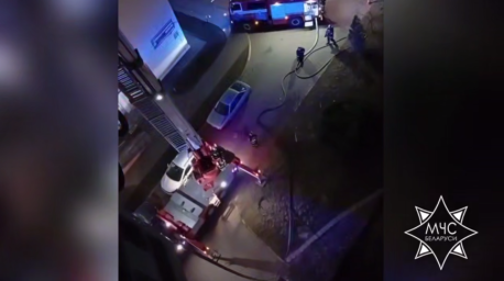 Пожар в общежитии произошел ночью в Гродно