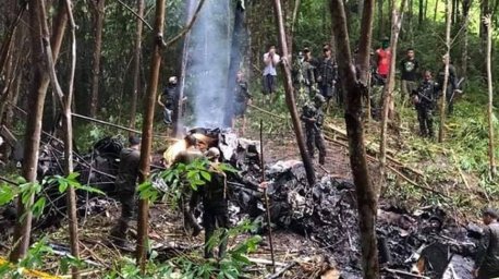 Военный вертолет разбился на юге Филиппин