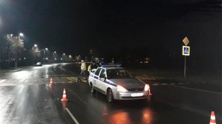 Машина милиции сбила пешехода в Барановичах