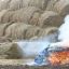 В Круглянском районе в поле сгорело 70 т соломы