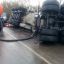 Автоцистерна с топливом опрокинулась в Дзержинском районе 0