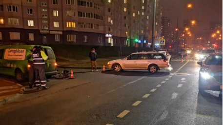 В Минске легковушка сбила велосипедиста