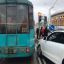 В Минске легковушка столкнулась с трамваем