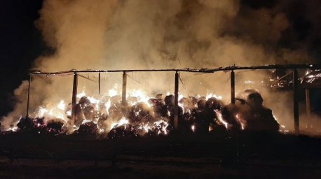 Сеносклад горел в Кормянском районе