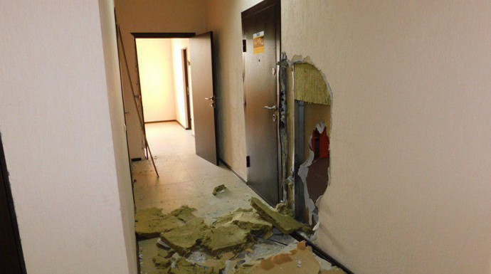 В Гомеле проломили стену офиса службы такси и украли сейф