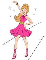 Барби на прогулке 1