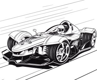 Машина Хот Вилс на финише 0