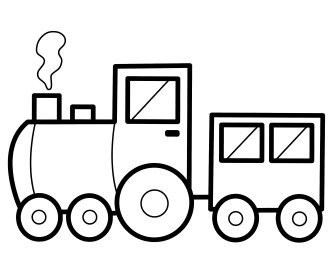 Паровоз из двух составов