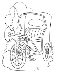 Велосипед с маленькой каретой