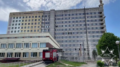 В реконструируемой части пинской больницы произошло задымление