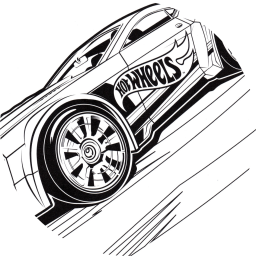 Гонщик Хот Вилс на спуске