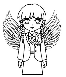 Уэнсдей с крыльями