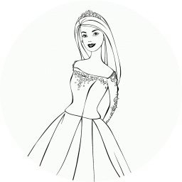 Барби в вечернем платье