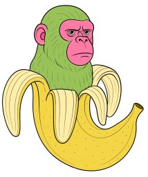 Серьёзный Шимпанзини Бананини 1