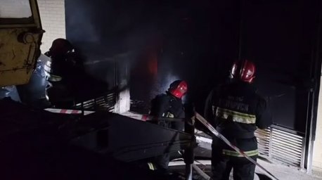 В Минске ночью горел цех предприятия на ул. Козлова