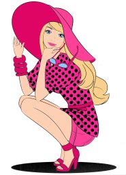 Барби в шляпе 1