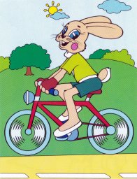 Заяц на велосипеде 1