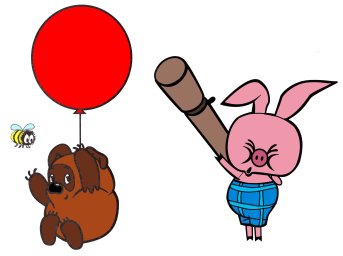 Винни Пух летит на шаре 1