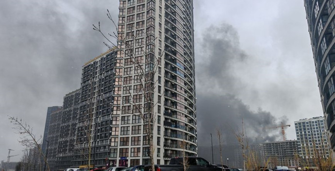 Загорание на крыше здания на ул. Леонида Левина в Минске ликвидировано 2