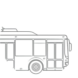 Троллейбус едет