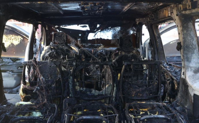 В Минске на Немиге горел автомобиль 7