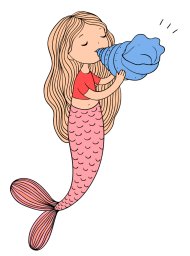 Русалка с ракушкой 1