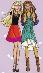 Барби и ее подружка дурачатся 1