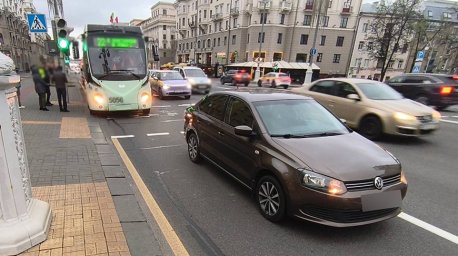 В Минске произошло ДТП с участием троллейбуса