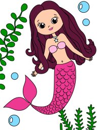 Русалка с большими глазами 1