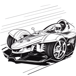 Машина Хот Вилс на финише