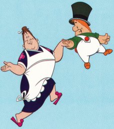 Карлсон и Фрекен Бок танцуют 1