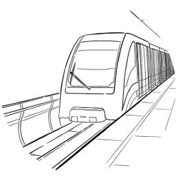 Поезд выезжает из туннеля