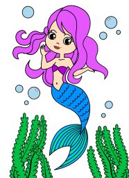 Русалка машет 1