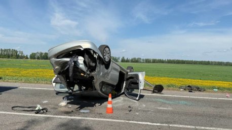 ДТП в Оршанском районе: Volkswagen столкнулся с МАЗом и опрокинулся