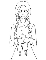 Уэнсдей с куклой без головы 0