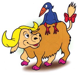 Буйвол и птичка 1