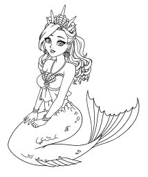 Русалка в красивой тиаре