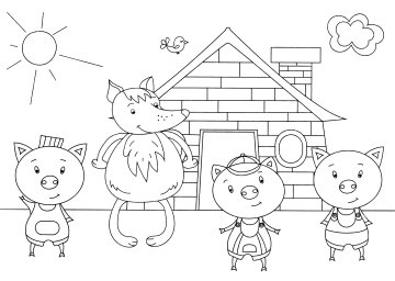 Волк и три поросенка