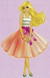 Барби в романтичном наряде 1