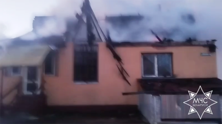 В Верхнедвинском районе горел магазин