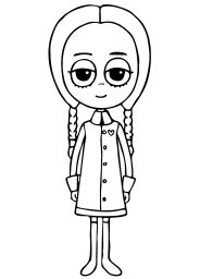 Уэнсдей в плаще 0