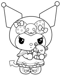 Куроми со своим мишкой 0