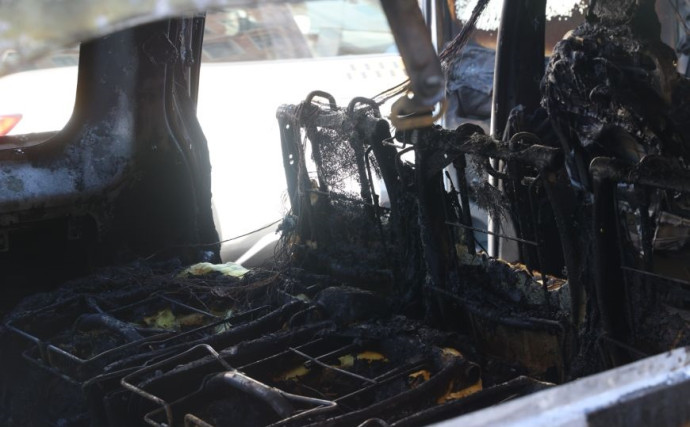 В Минске на Немиге горел автомобиль 8