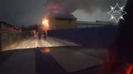 Работники МЧС ликвидировали пожар в административном здании в Бресте